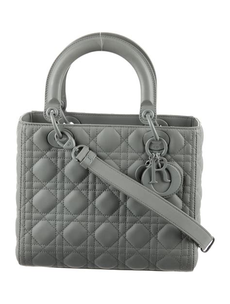 lady dior medium grey